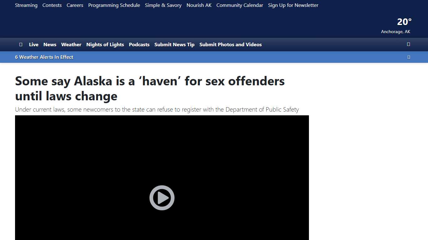 Some say Alaska is a ‘haven’ for sex offenders until laws change